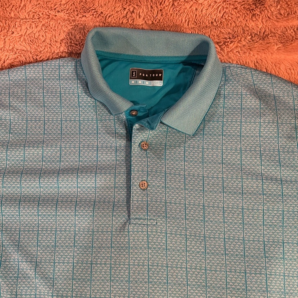 Men’s PGA Tour S/S Polo; Size Medium